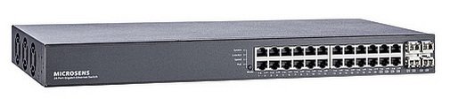 Промышленные коммутаторы 24-портовые Gigabit Ethernet MICROSENS с поддержкой РоЕ+ и 4-мя комбопортами TP/SFP
