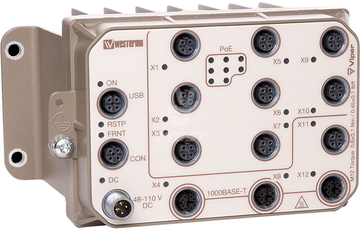 Решение 2TEST: Управляемые 12-портовые коммутаторы с поддержкой PoE Westermo Viper-112A-P8-HV, Viper-112A-P8-LV, Viper-112A-T3G-P8-HV, Viper-112A-T3G-P8-LV
