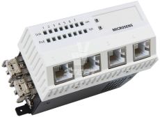 Микро-коммутаторы встраиваемые 7-портовые 10 Gigabit Ethernet MICROSENS с опцией PoE++