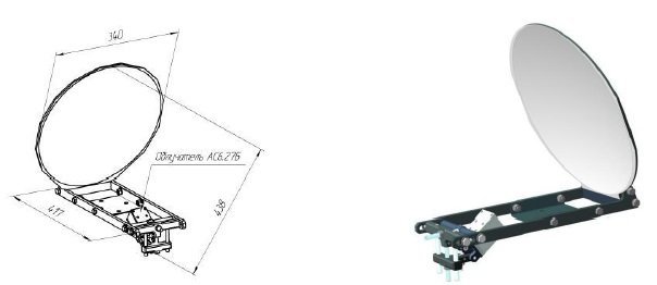 Поставка Широкополосная зеркальная антенная система СКАРД-Электроникс ЗА1-0,3-18-40