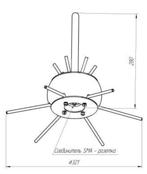 Поставка Пассивная широкополосная всенаправленная антенна СКАРД-Электроникс АС7.22
