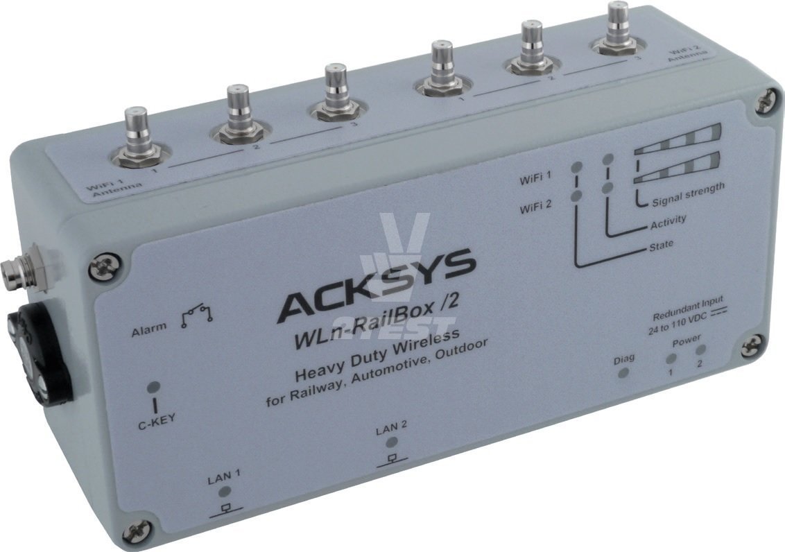 Поставка Промышленная точка доступа Wi-Fi 802.11ac / ретранслятор для железных дорог ACKSYS RailBox