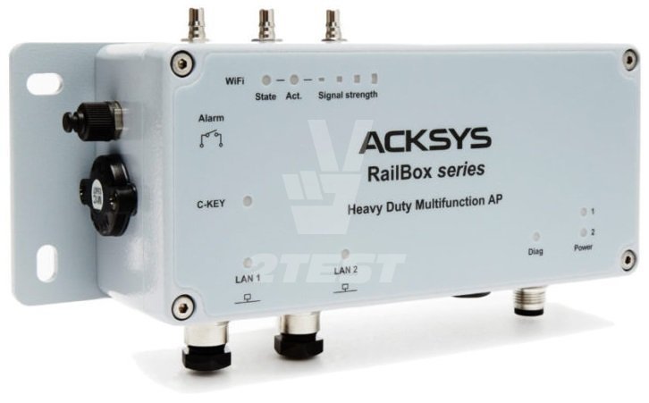 Характеристики Промышленная точка доступа Wi-Fi 802.11ac / ретранслятор для железных дорог ACKSYS RailBox