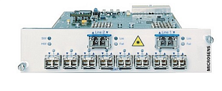 8-портовый GbE/FC TDM мультиплексор MICROSENS