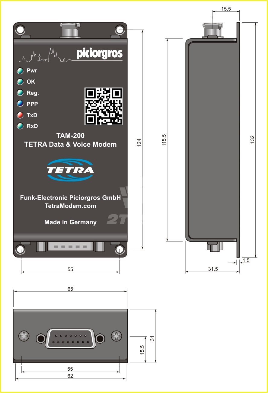 Решение 2TEST: TETRA модемы для SCADA и телеметрии TAM-200 Funk-Electronic